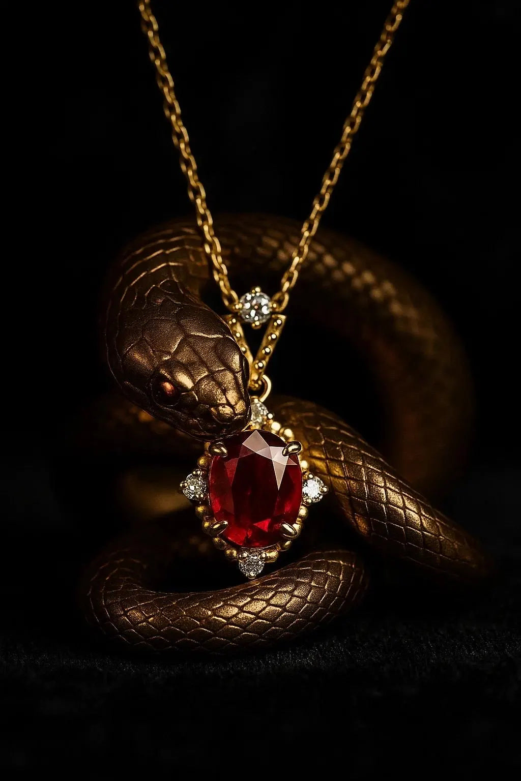 RUBY FLAME NECKLACE.