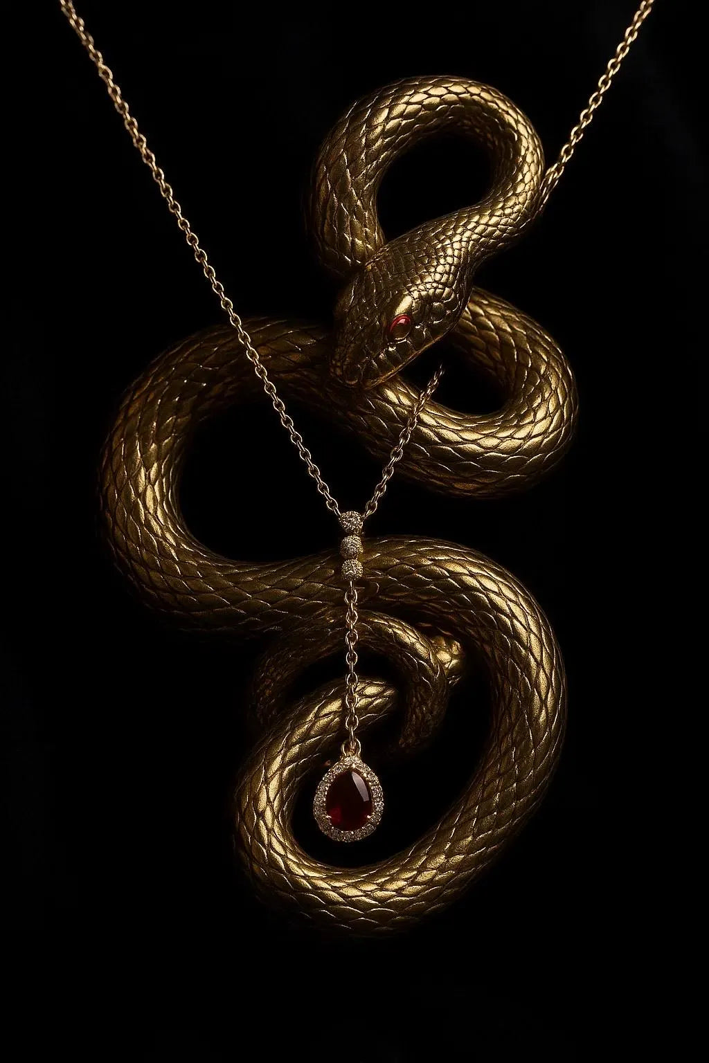 SERPENT TEAR NECKLACE.