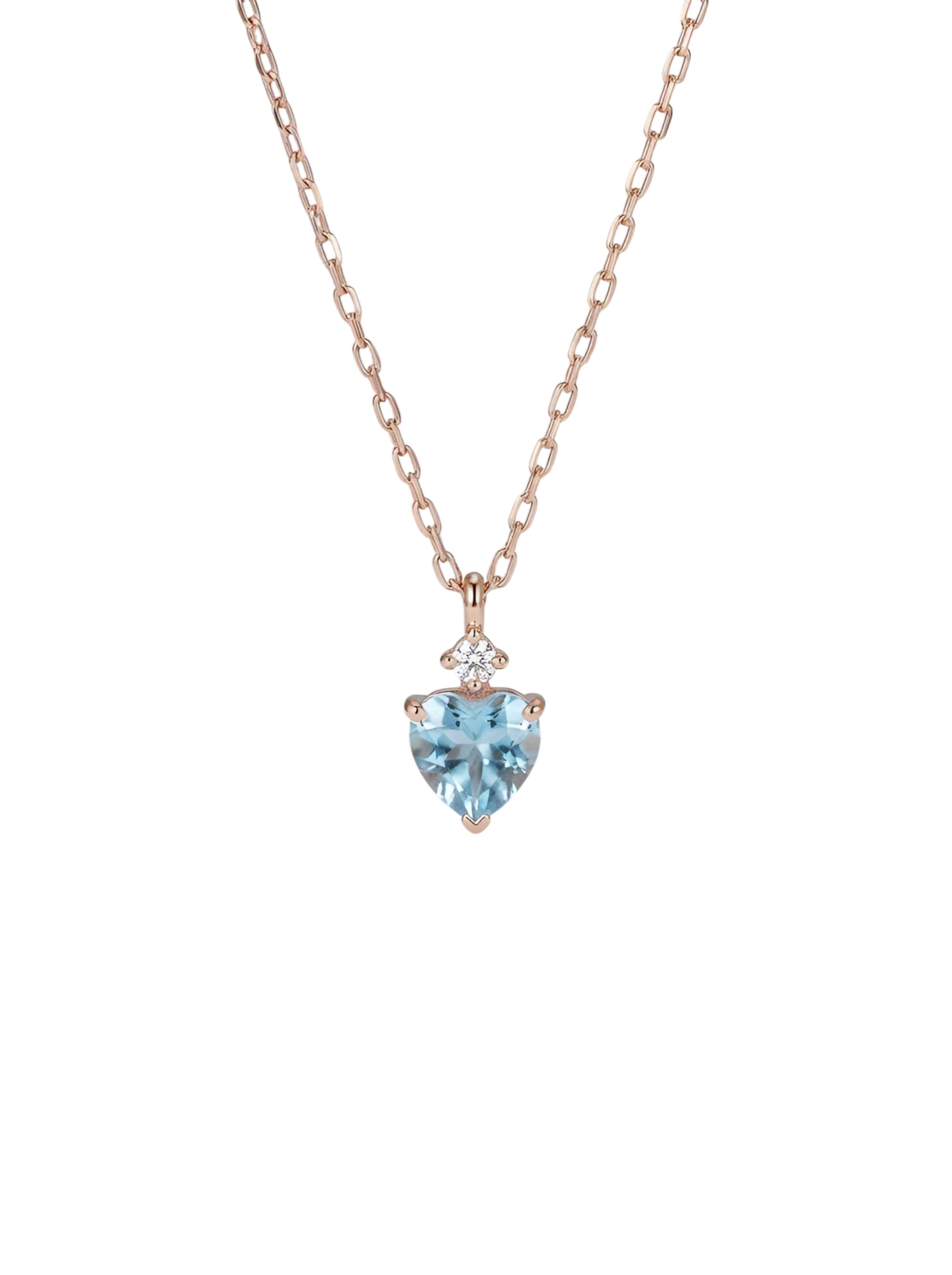BLUE HEART NECKLACE.