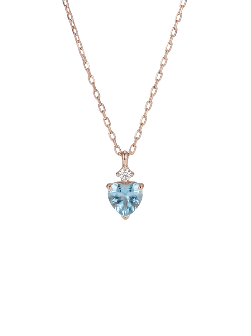 BLUE HEART NECKLACE.