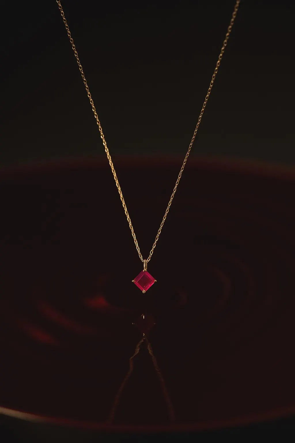 RED SIGIL NECKLACE.