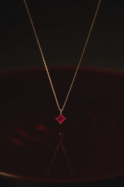 RED SIGIL NECKLACE.