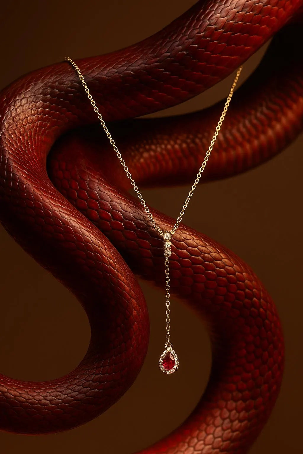 SERPENT TEAR NECKLACE.