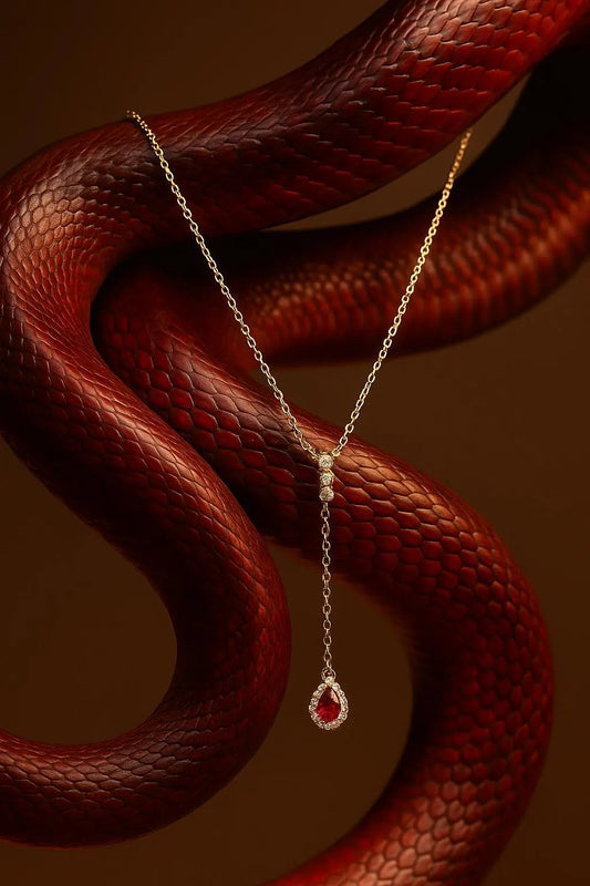 SERPENT TEAR NECKLACE.