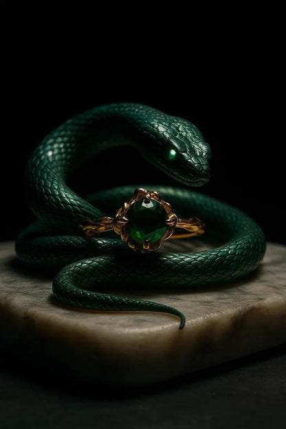 EMERALD DEPTH RING.