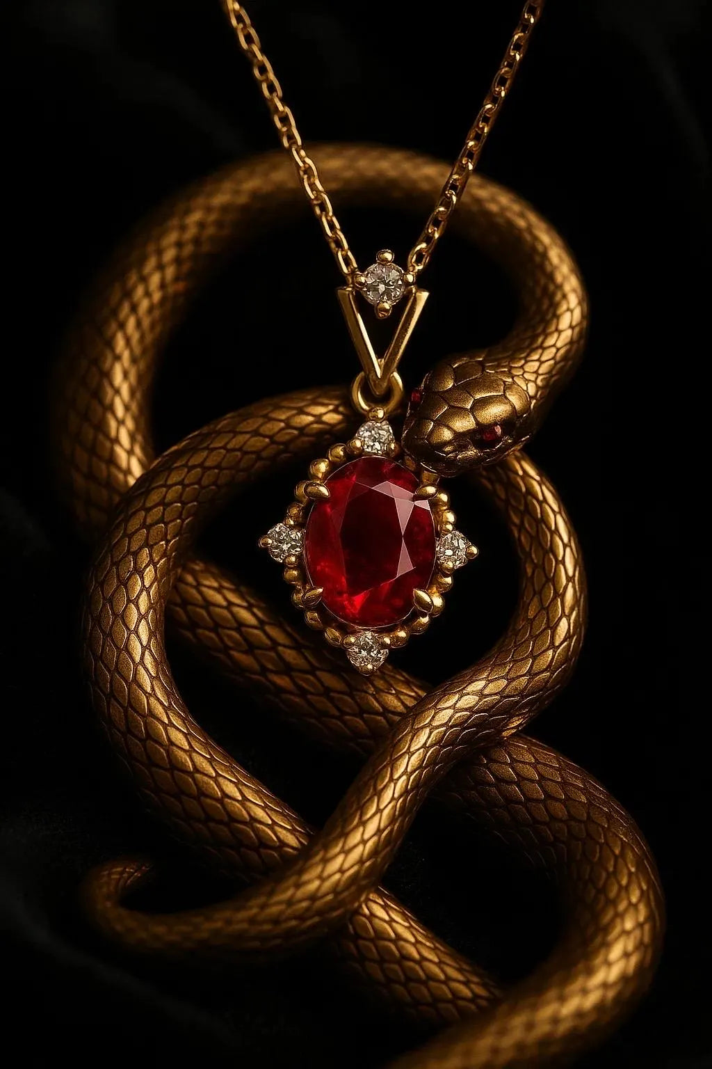 RUBY FLAME NECKLACE.