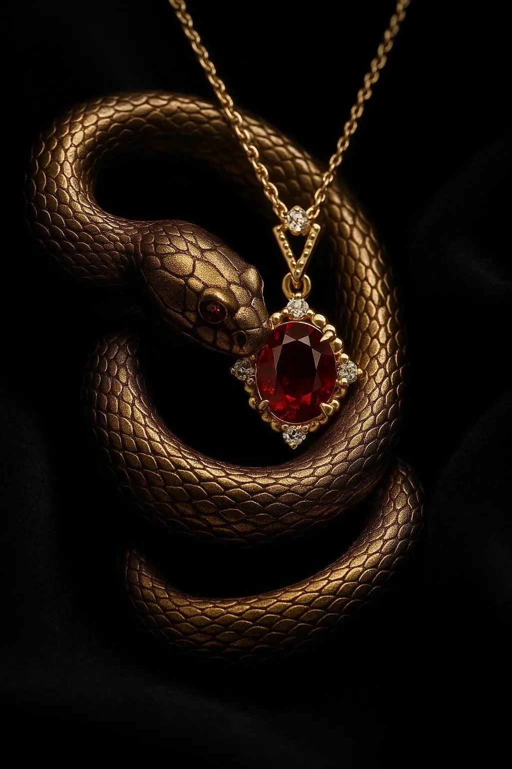 RUBY FLAME NECKLACE.
