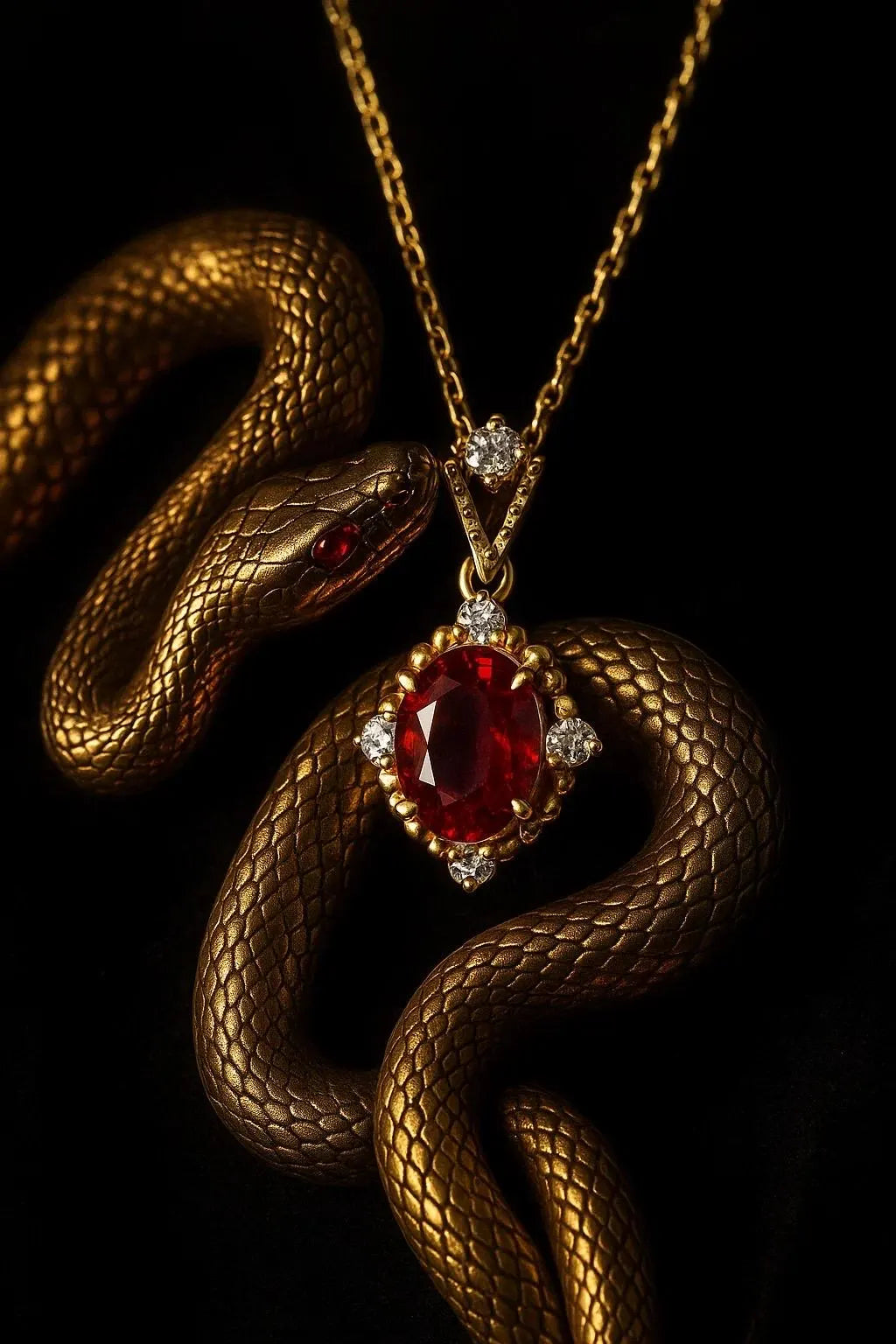 RUBY FLAME NECKLACE.