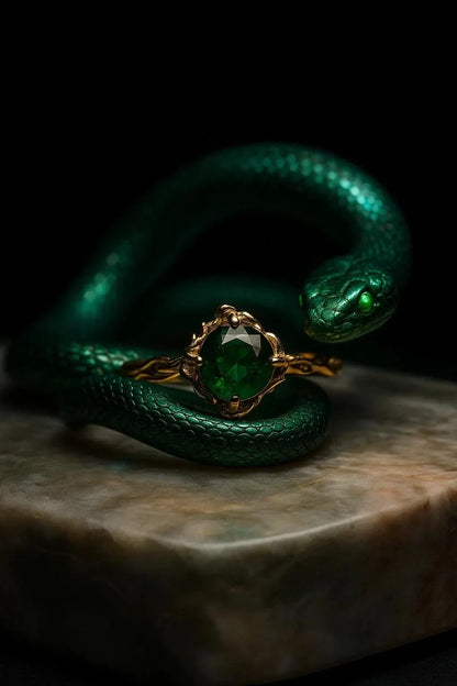 EMERALD DEPTH RING.